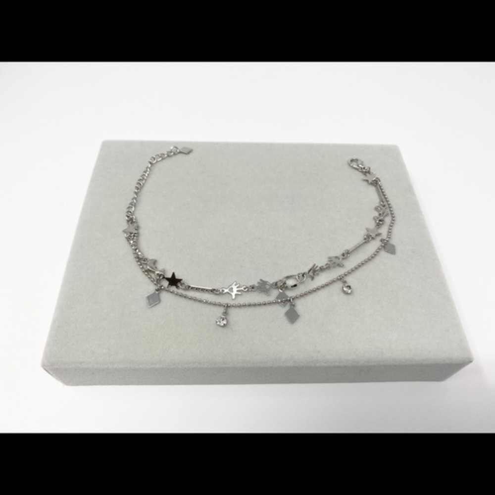 Star and Dolphin Anklet